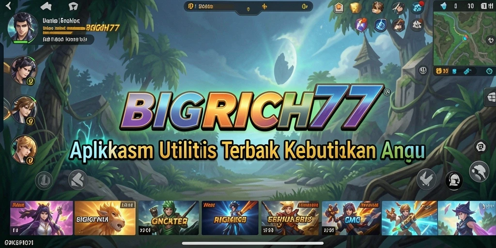 Tampilan intuitif aplikasi BIGRICH77 yang memudahkan penggunaan.