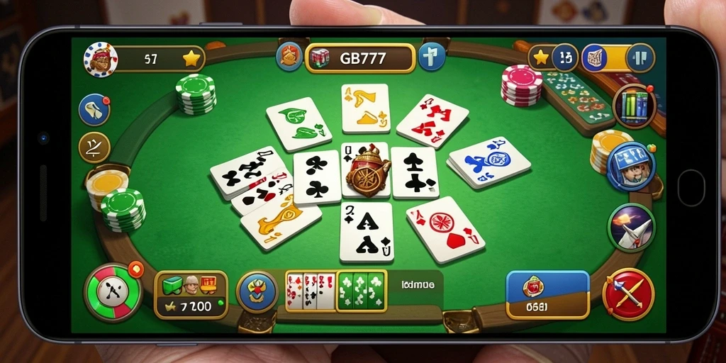 Screenshot gameplay <strong>GB777</strong> menampilkan keseruan permainan gaple.