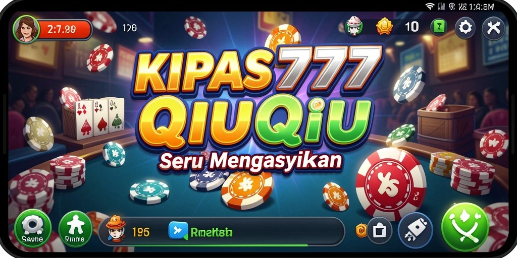 Tampilan gameplay QiuQiu yang seru dan mendebarkan