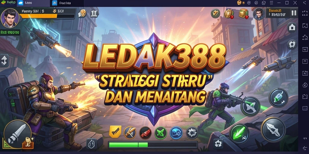 Tampilan utama gameplay LEDAK388 yang menegangkan dan dinamis.