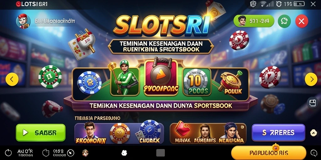 Gameplay seru SLOTSRI dalam taruhan olahraga.