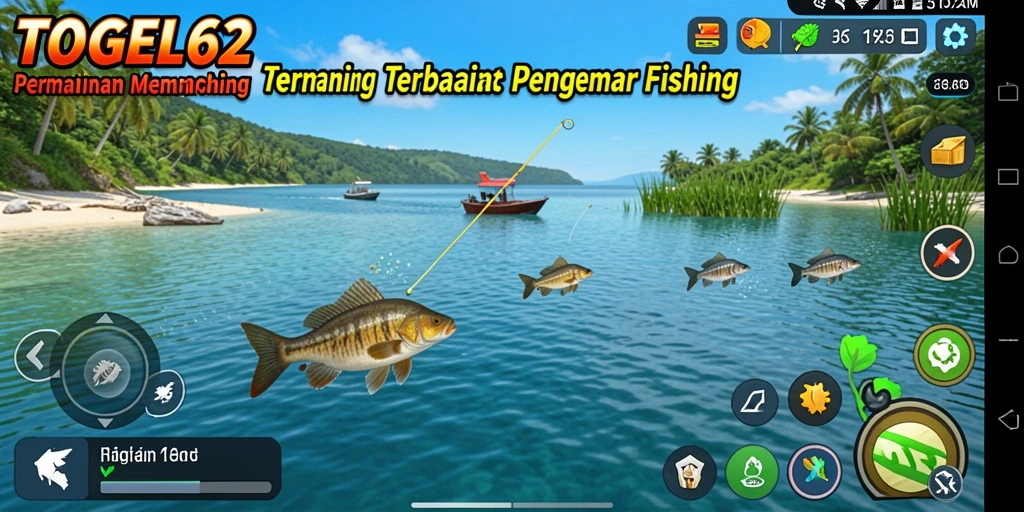 Screenshot gameplay TOGEL62 menampilkan aksi memancing yang mendebarkan dan visual yang memukau.